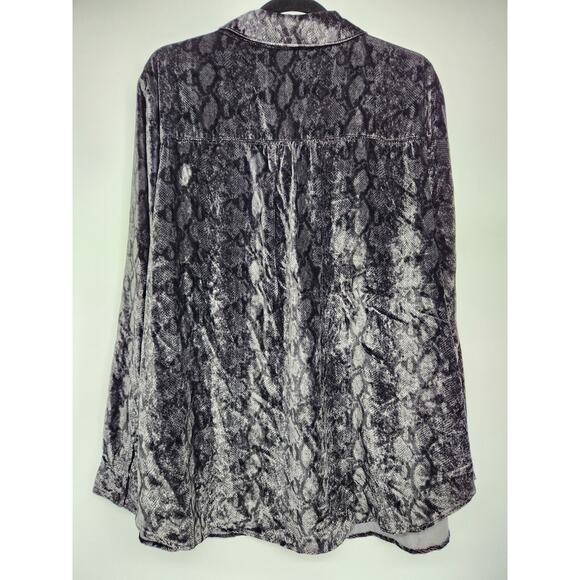NWT Anthropologie The Hadley Relaxed Velvet Buttondown Shirt Sz Plus 2X #8B502 - Picture 6 of 9